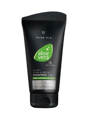 Tube de gel de rasage noir, gamme LR ALOE VIA de LR Health & Beauty