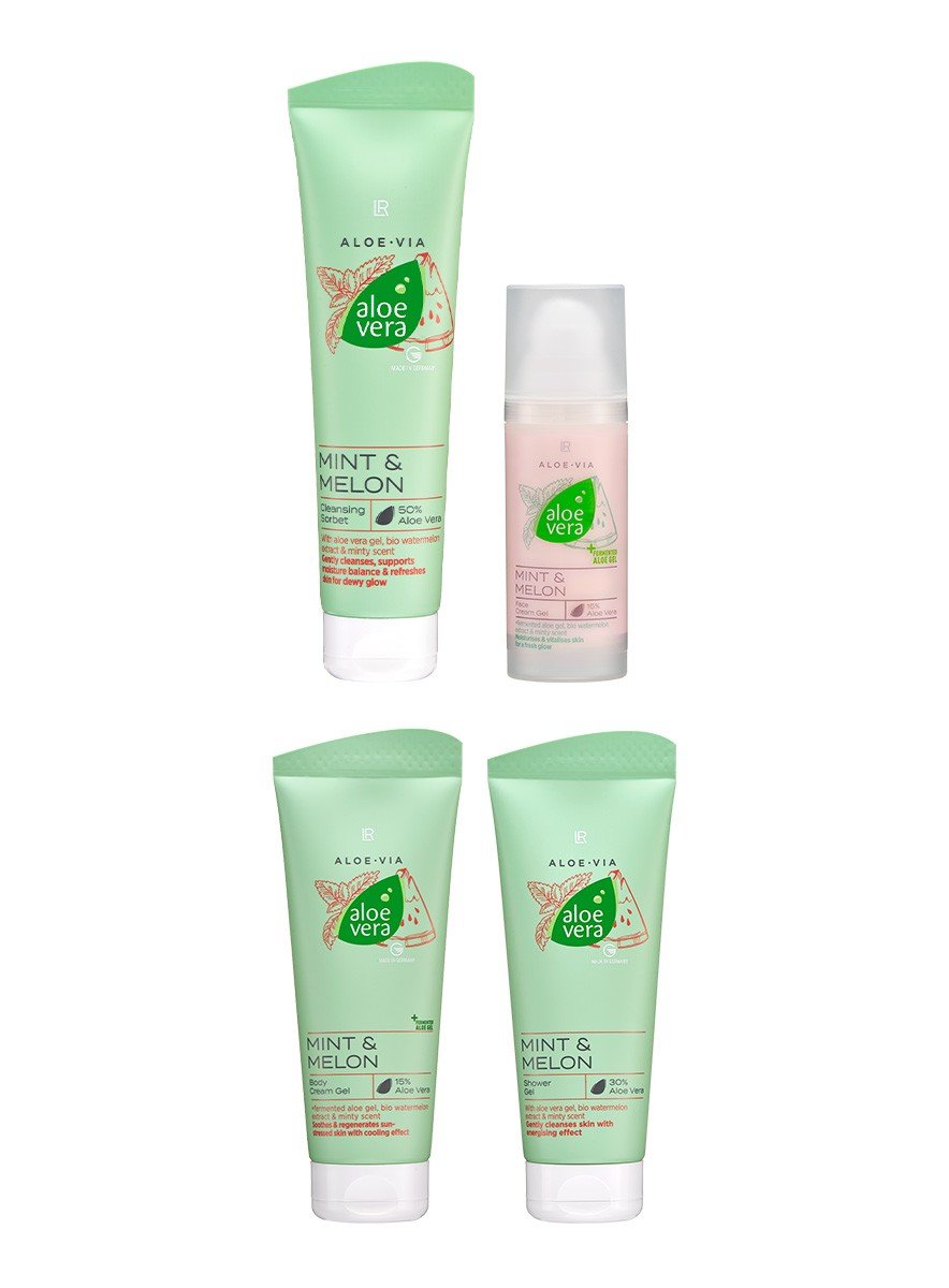 Coffret de soins à l'aloe vera, menthe et melon, gamme LR ALOE VIA de LR Health & Beauty