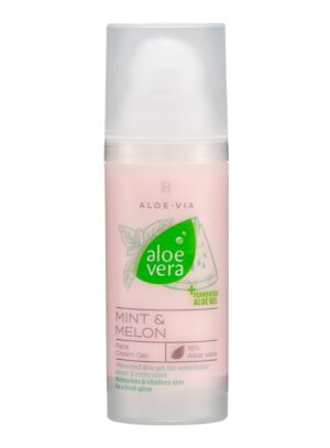 Flacon de gel-crème à l'aloe vera, menthe et melon, gamme LR ALOE VIA de LR Health & Beauty