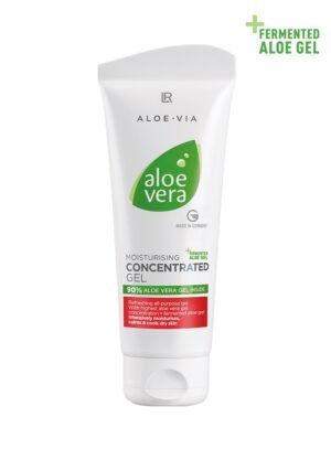 Tube blanc de gel concentré à l'aloe vera, gamme LR ALOE VIA de LR Health & Beauty