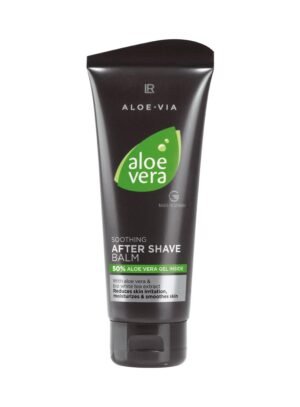 Tube de baume après-rasage noir à l'aloe vera, gamme LR ALOE VIA de LR Health & Beauty