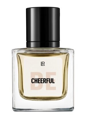 Flacon de parfum BE CHEERFUL pour femme, gamme LR MOOD INFUSION de LR Health & Beauty