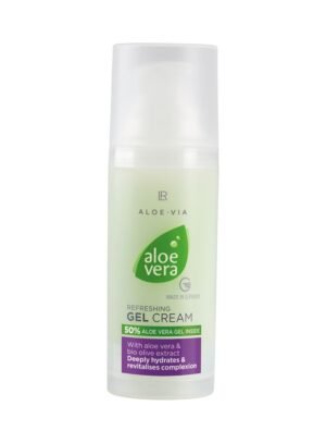 Flacon de crème gel rafraîchissante à l'aloe vera, gamme LR ALOE VIA de LR Health & Beauty