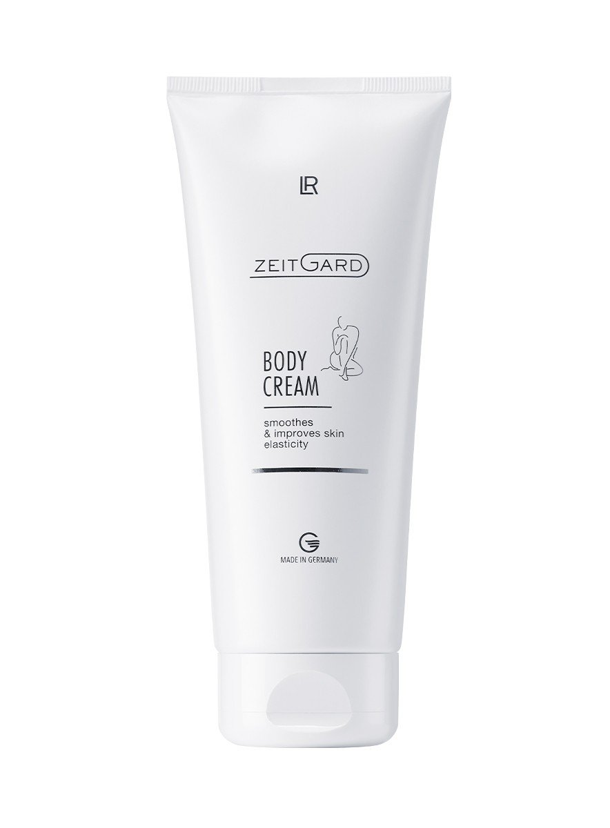 Flacon de crème corporelle blanche, gamme LR ZEITGARD de LR Health & Beauty