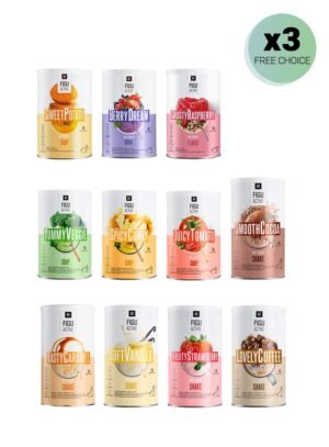 Collection de soupes, shakes et flocons de la gamme LR FIGUACTIVE de LR Health & Beauty