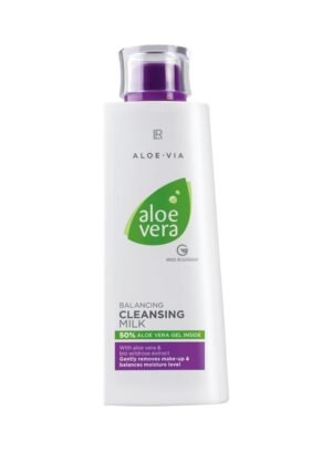 Flacon de lait nettoyant à l'aloe vera, gamme LR ALOE VIA de LR Health & Beauty