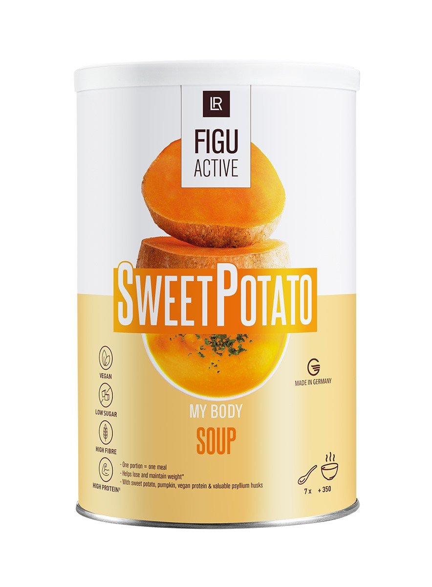 Boîte de soupe à la patate douce, gamme LR FIGUACTIVE de LR Health & Beauty