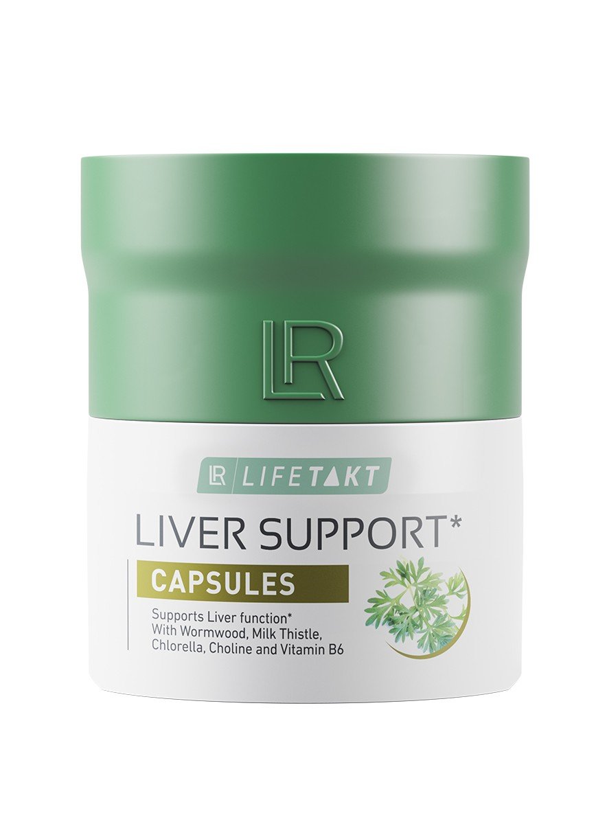 Flacon de gélules Liver Support, gamme LR LIFETAKT de LR Health & Beauty