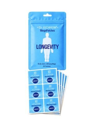 Paquet et patchs LR meets Dr. Juchheim Mega Patches LONGEVITY, gamme LR LIFETAKT de LR Health & Beauty