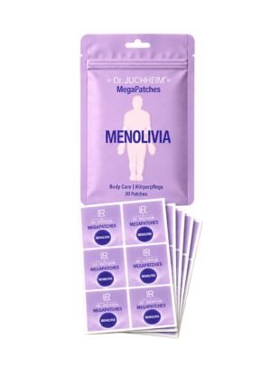 Sachet et patchs de soin corporel MENOLIVIA, gamme LR LIFETAKT de LR Health & Beauty