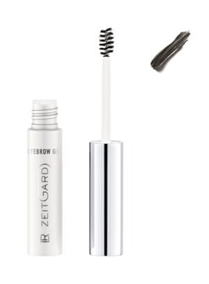 Flacon blanc et applicateur avec texture de gel sombre, gamme LR ZEITGARD de LR Health & Beauty