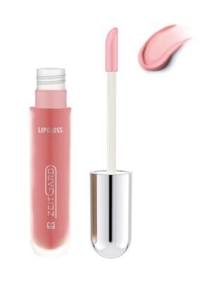 Flacon de gloss rose, applicateur et texture, gamme LR ZEITGARD de LR Health & Beauty