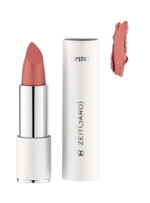 Rouge à lèvres rosé nude ouvert avec son étui, gamme LR ZEITGARD de LR Health & Beauty