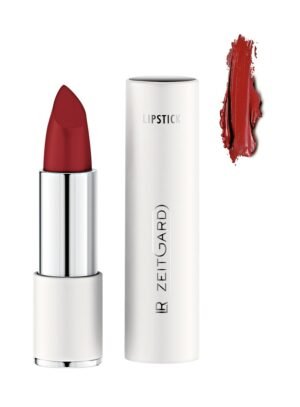 Rouge à lèvres ouvert avec étui blanc et argenté, gamme LR ZEITGARD Signature de LR Health & Beauty