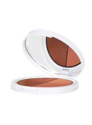 Duo blush et bronzer pêche et brun en compact, gamme LR ZEITGARD de LR Health & Beauty