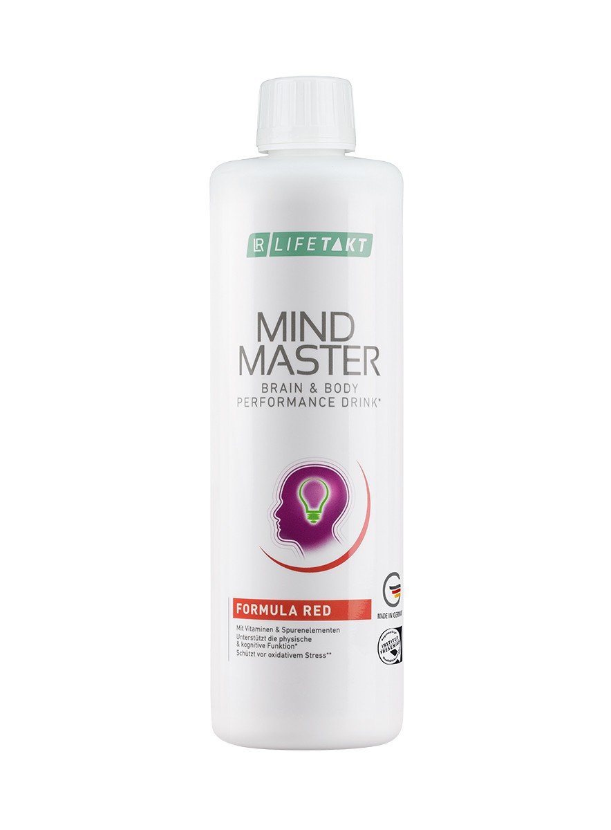 Flacon blanc de boisson Mind Master Formula Red, gamme LR LIFETAKT de LR Health & Beauty